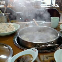 波波请我吃饺子，嘿嘿 2017年12月