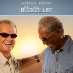 The Bucket List，中文译名：遗愿清单 影片讲述的故事是两个濒临死亡的老人去完成他们在病床上拟下的遗愿清单的故事。 每个人都有自己的梦想，但是人们总会给自己找出各种各样的借口来拖延自己本来最想做、却不敢去做的事情，直到生命的最后时刻发现自己仍然没有勇气去完成它。 用《春风化雨》里的话说，就是在死的那一刻发现自己没有活过。 不能总是想着等到我以后有了钱，有了时间，或者什么其它的条件成熟了以后，再去做一些我们早就想做的事情，因为你永远不知道你是不是一定能够看到明天的太阳。 每天都是一个特殊的日子，每天我们都应该去做我们觉得最有意义的事情。去爱吧，像不曾受过伤一样…